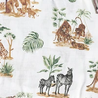 Couverture Mousseline Bambou - Jungle