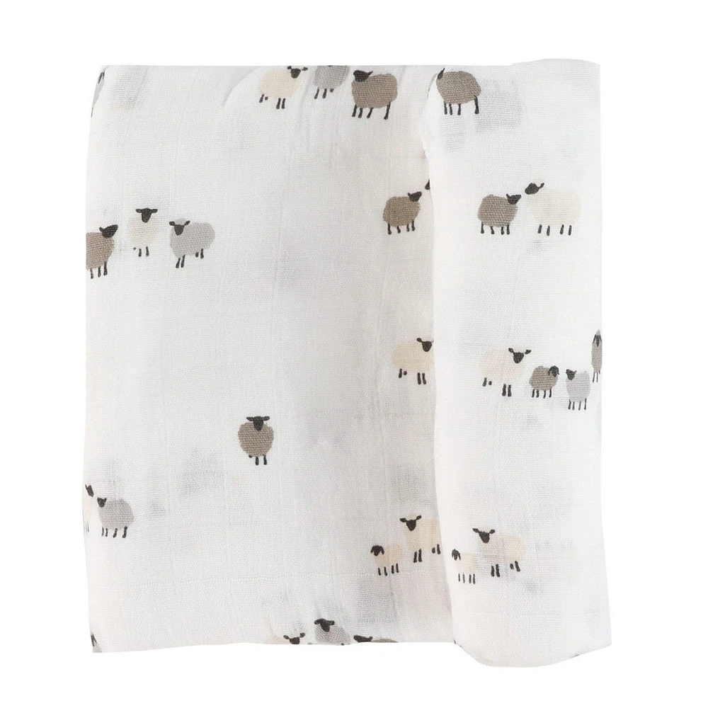 Muslin Blanket Bamboo - Sheep (Laura Lémerveil Exclusive)