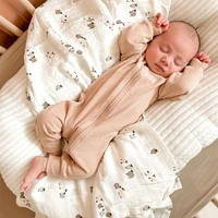 Muslin Blanket Bamboo - Sheep (Laura Lémerveil Exclusive)
