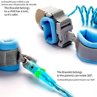 Bracelet de Sécurité avec Clé - Bleu