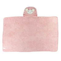 Deluxe Hooded Towel Llama - Pink