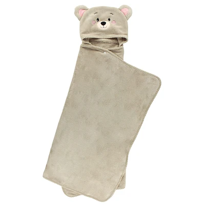 Serviette à Capuchon Deluxe Ours - Brun