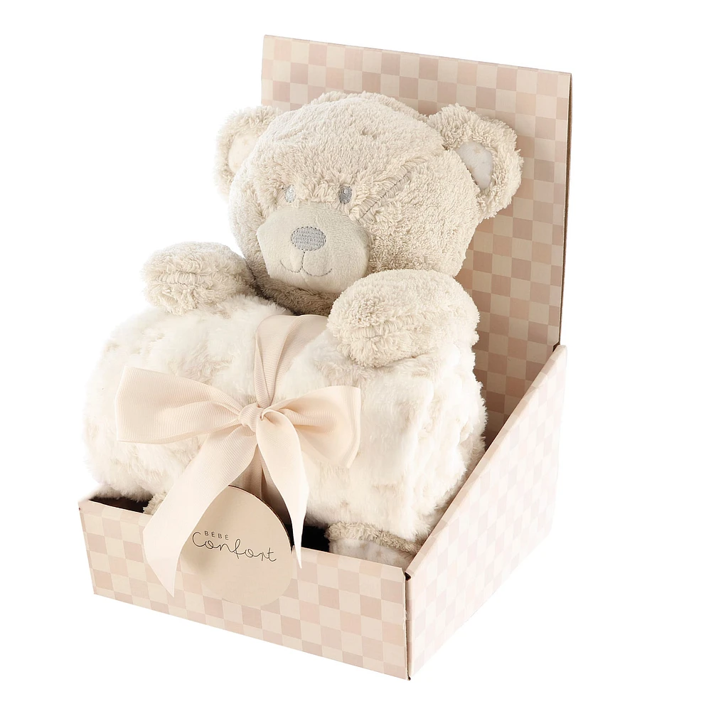 Couverture Et Peluche Ours