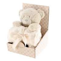 Couverture Et Peluche Ours
