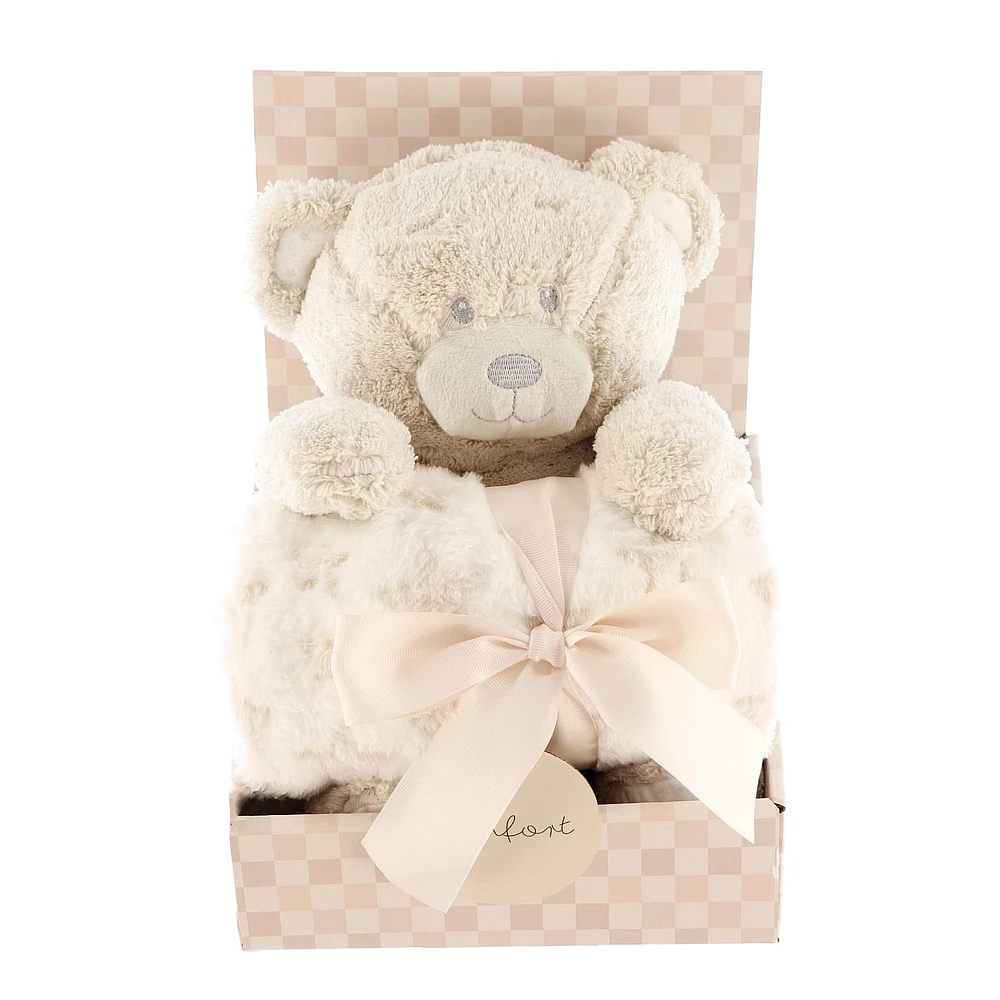 Couverture Et Peluche Ours