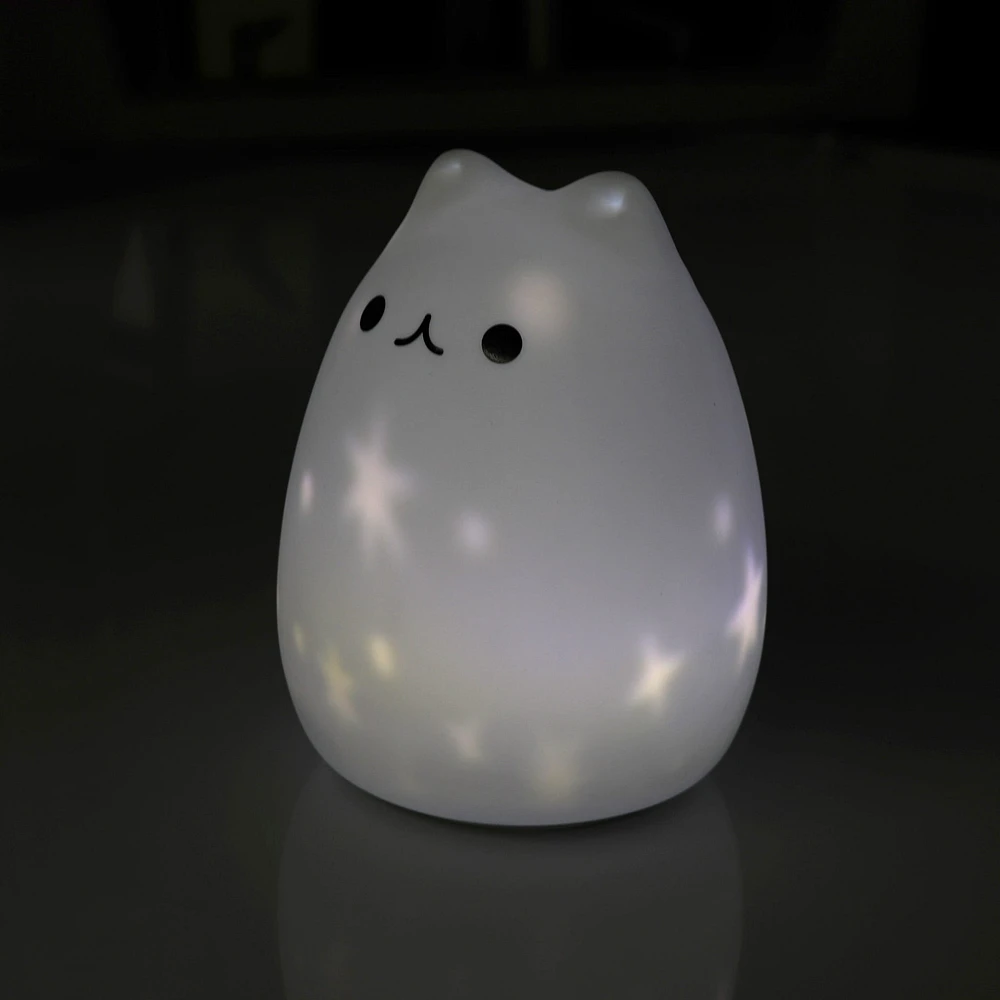 Veilleuse Chat Étoilée Rechargeable
