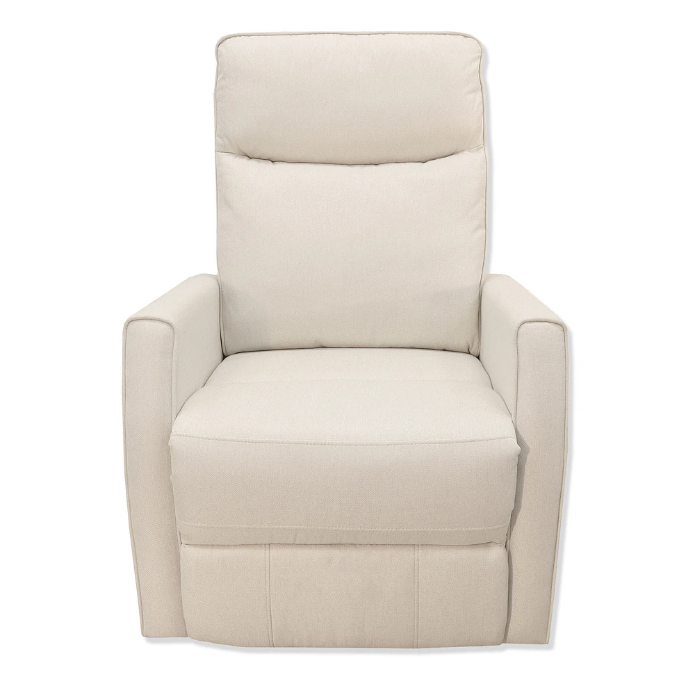 Swivel Reclining Rocking Chair - Beige Tweed