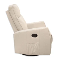 Swivel Reclining Rocking Chair - Beige Tweed