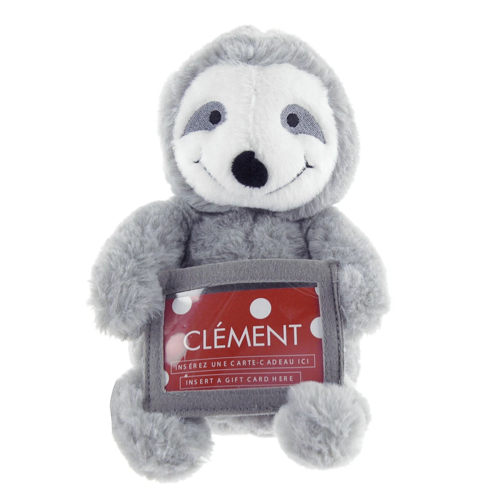 Gift Card Holder Plush Sloth 5"