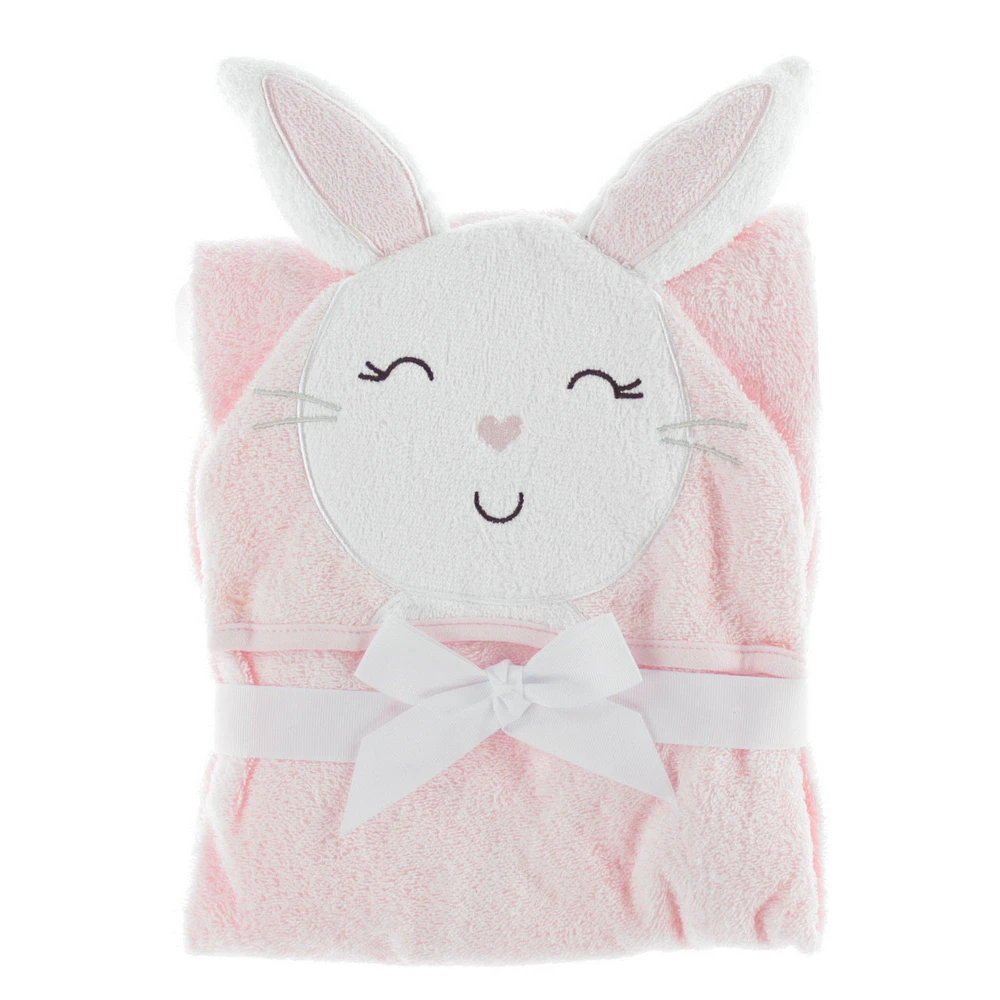 Serviette à Capuchon - Lapin Rose
