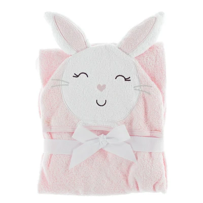 Serviette à Capuchon - Lapin Rose