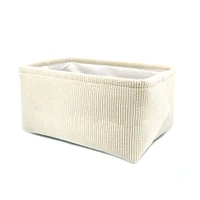 Panier Velour Ivoire