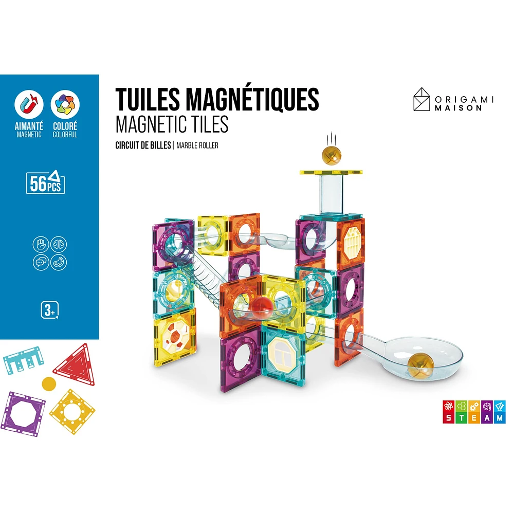 Tuiles Magnétiques Arc-En-Ciel