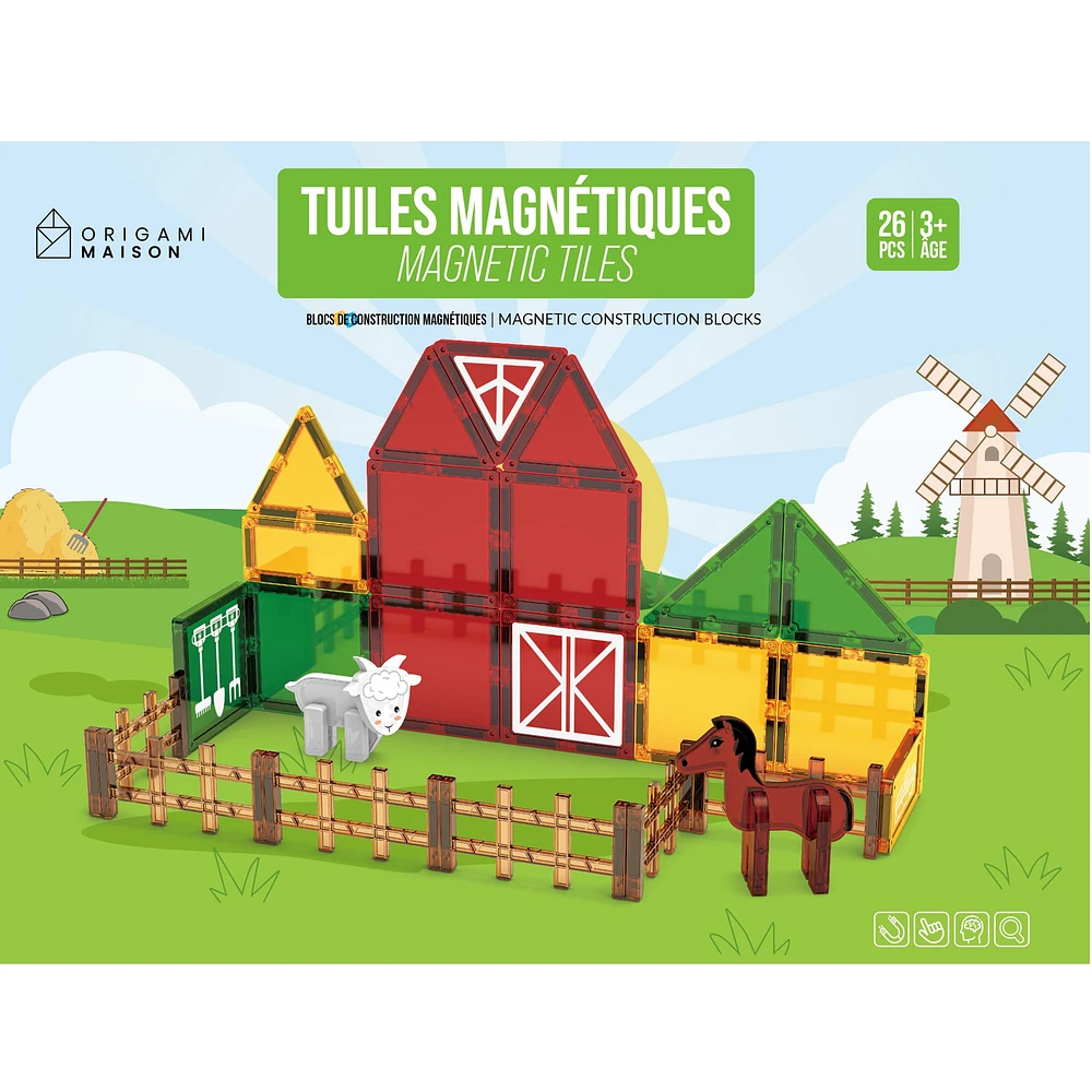 Magnetic Tiles Farm
