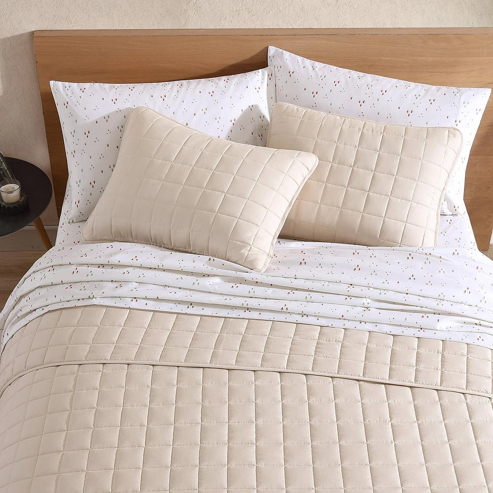 Ensemble Draps Lit Simple - Herbes