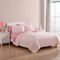Courtepointe Lit Simple - Rose