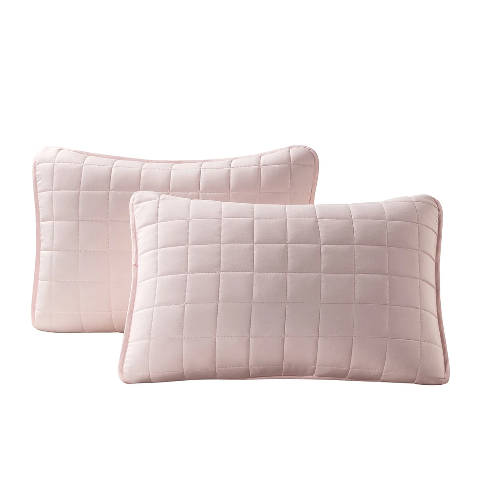 Courtepointe Lit Simple - Rose