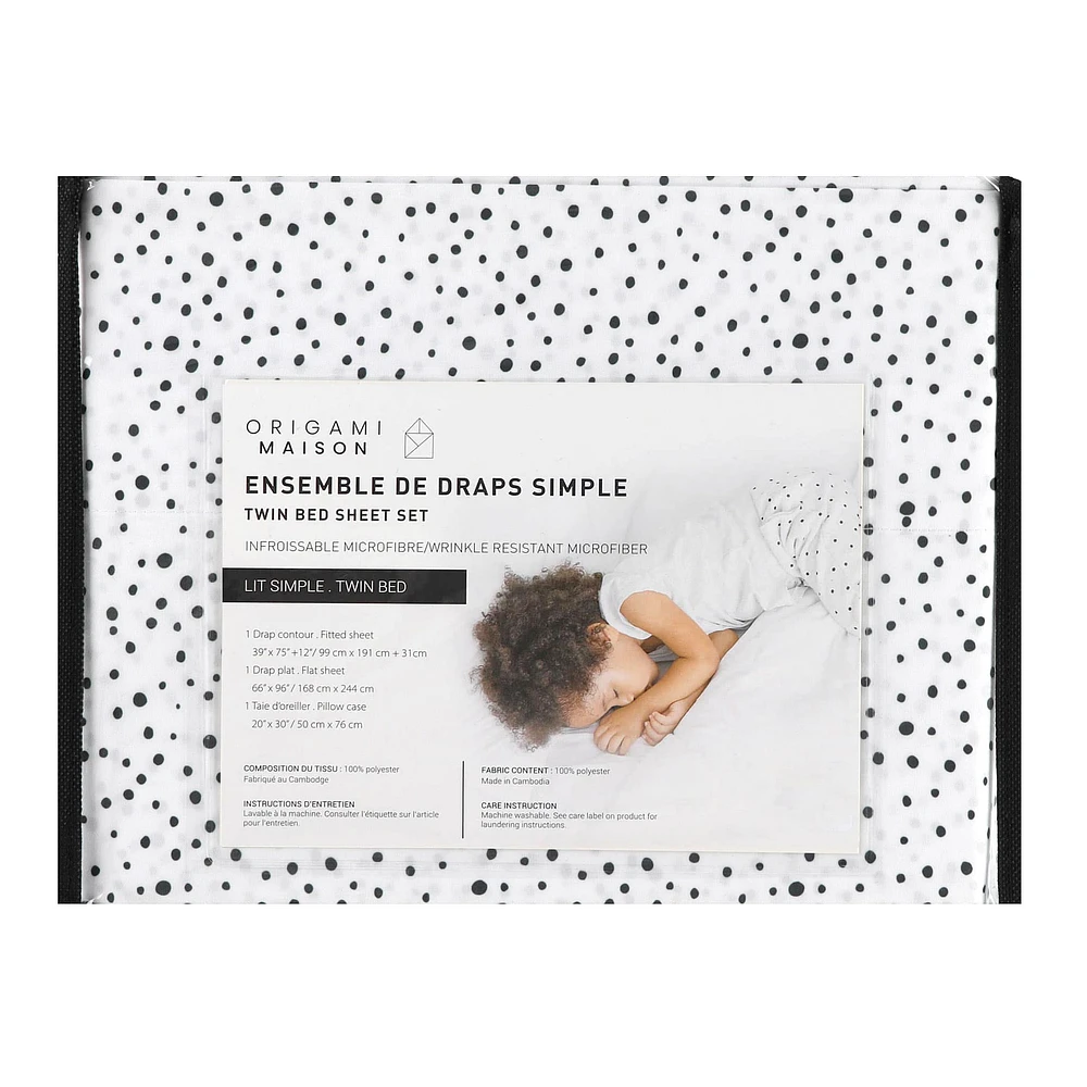 Twin Sheet Set - Dot
