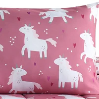 Twin Comforter Set - Unicorns