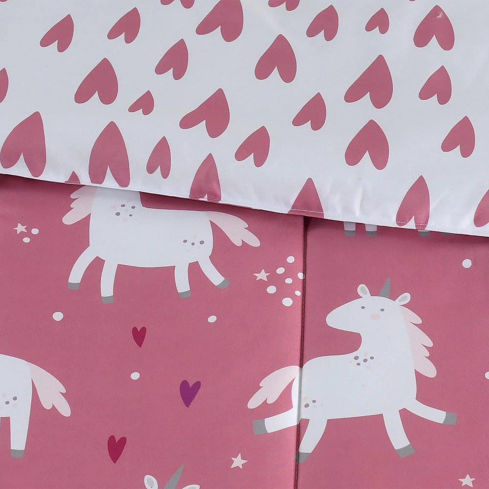 Twin Comforter Set - Unicorns
