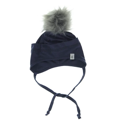 Pompom Cotton Beanie 0-18m