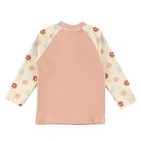T-Shirt Maillot UV Fleurs 2-3ans