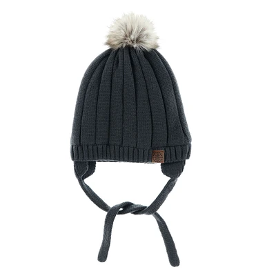 Knit Pompom Beanie 0-18m