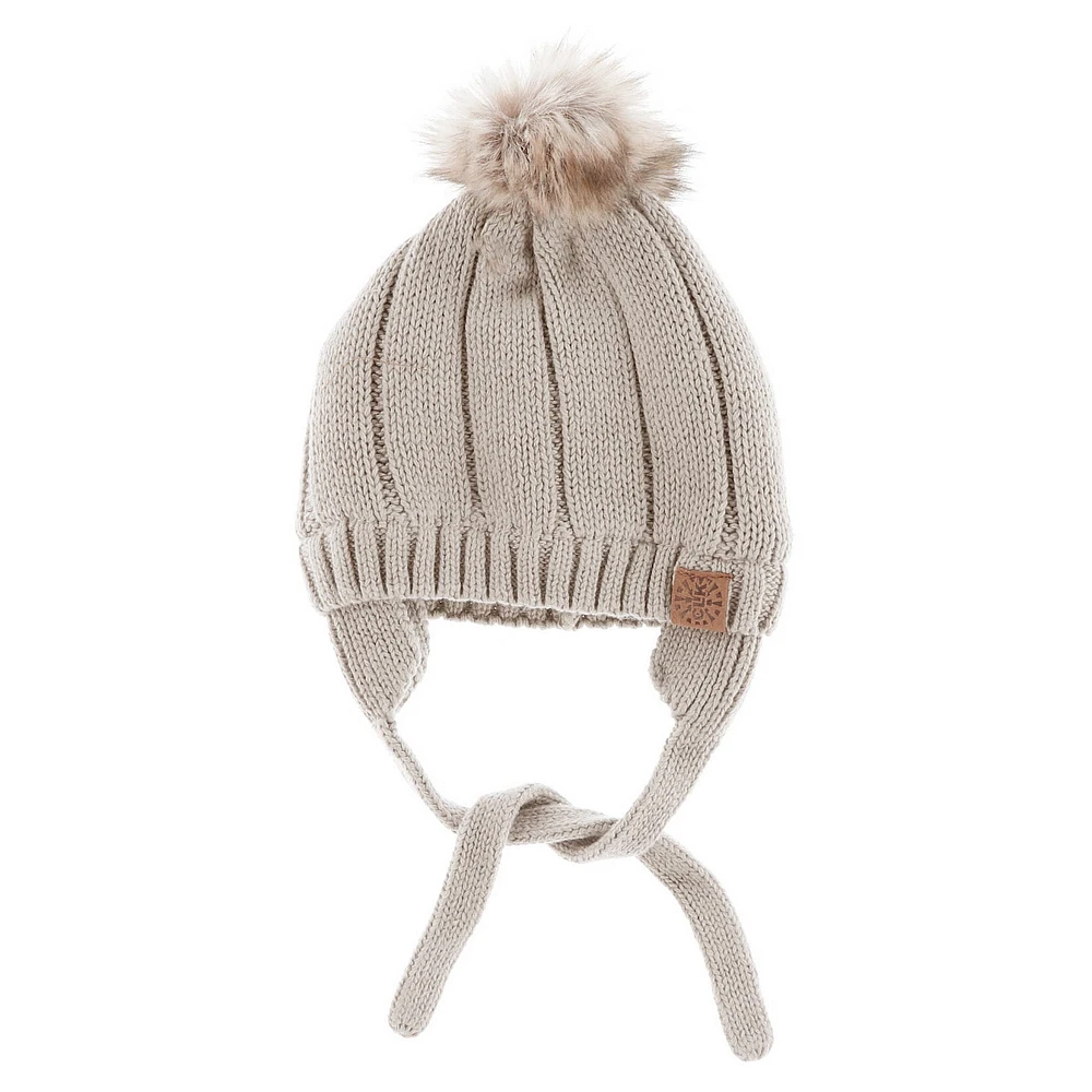 Tuque Pompon Tricot 0-18mois