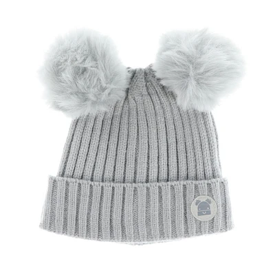 Double Pompom Newborn Beanie