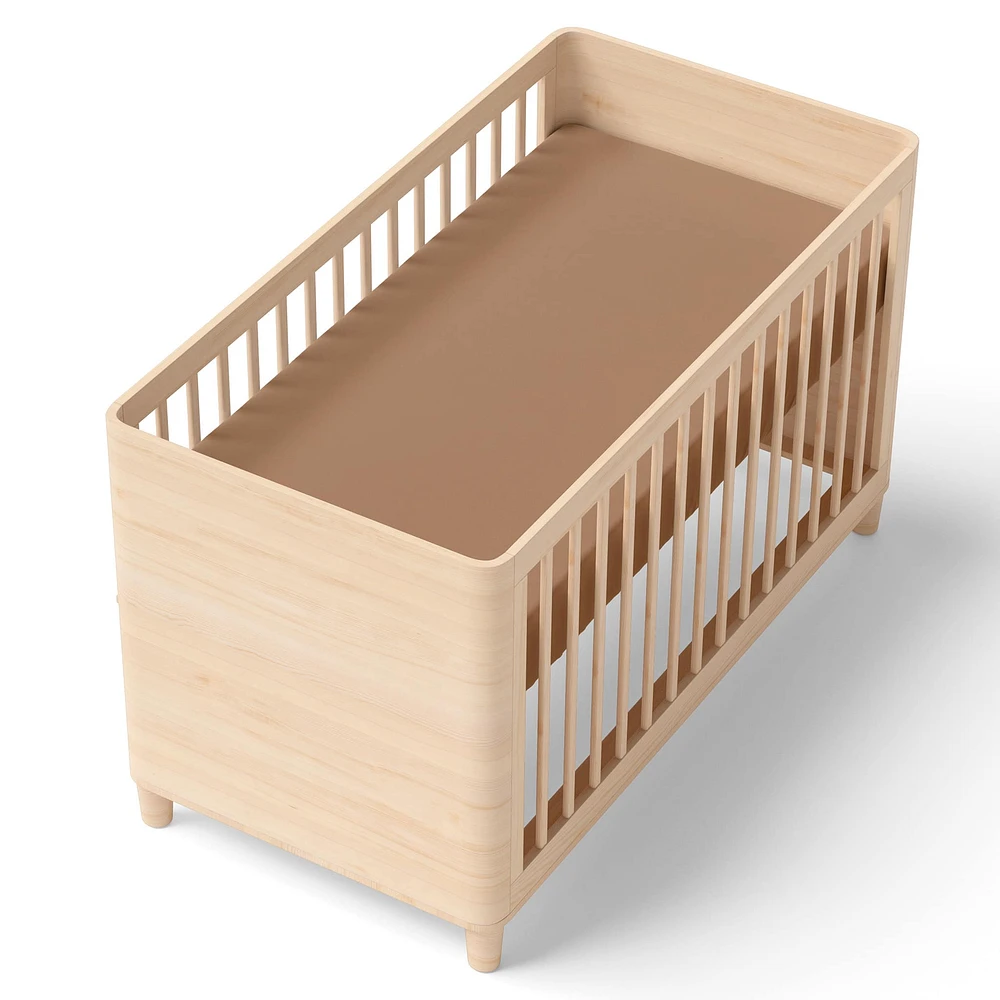 Crib Fitted Sheet - Mocha