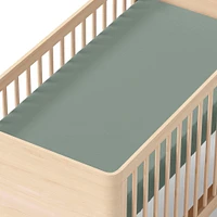 Crib Fitted Sheet - Sage