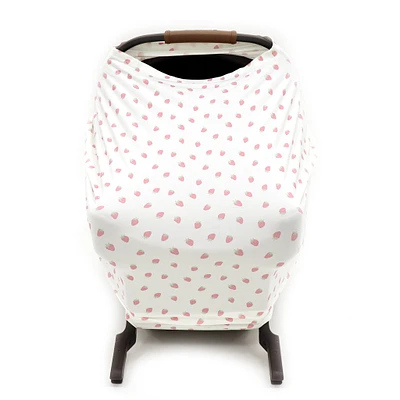 Housse 3-en-1 Siège d'Auto et Foulard d'Allaitement  - Fraises