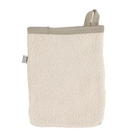 Hooded Bath Towel and Wash Mitt - Plaid