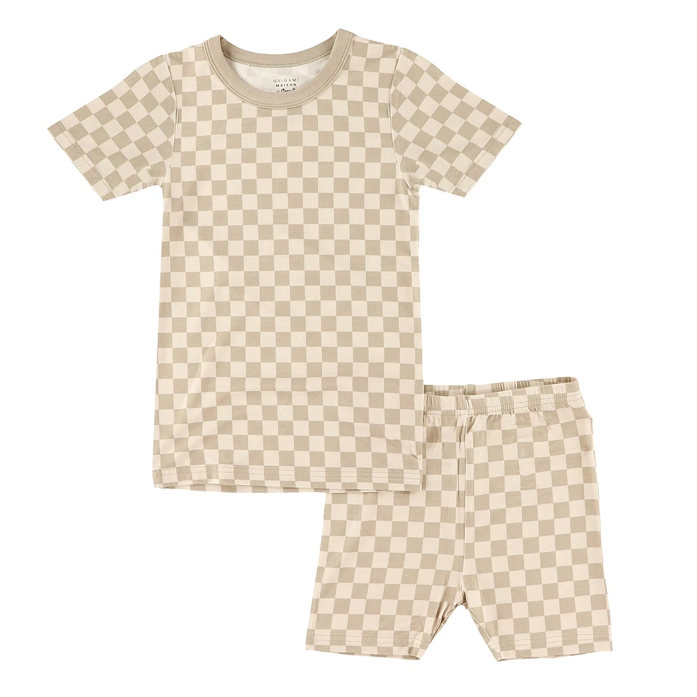 Pyjama Court Damier 2-12ans