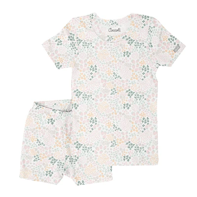 Pyjama Court Fleurs 2-12ans