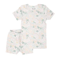 Pyjama Court Fleurs 2-12ans