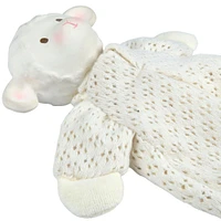 Bahbah the Lamb Baby Lovey with Organic Natural Rubber Teether