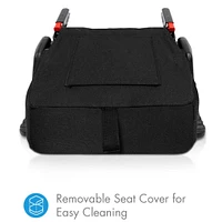 Olli Booster Car Seat 40-120lb - Railroad (flame retardant free fabric)