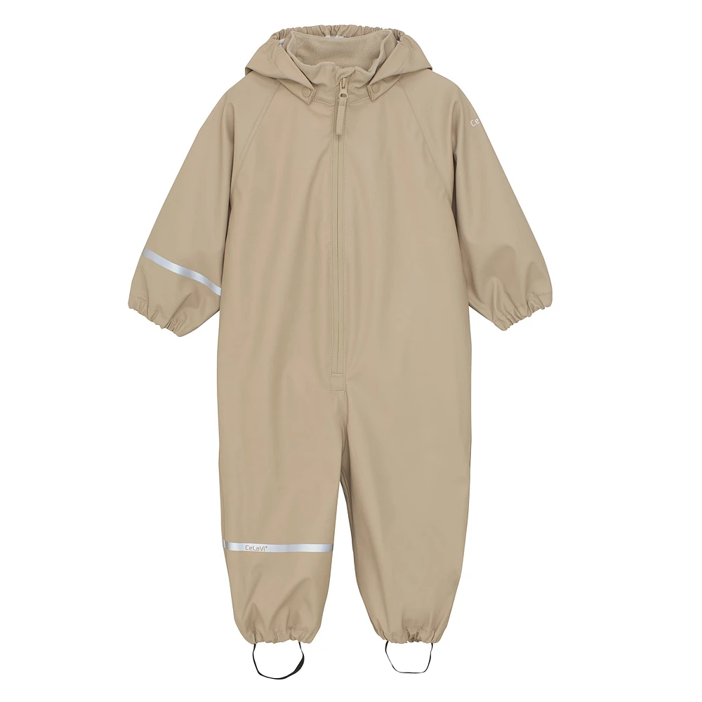 Solid PU Rainwear Suit 6m-5y