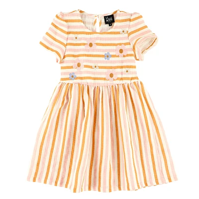 Robe Rayée Mousseline 2-8ans
