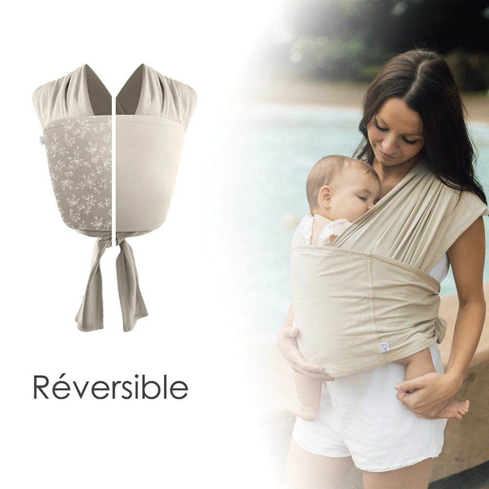 Snug Baby Wrap In Mint Fiber - Sand