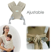 Snug Baby Wrap In Mint Fiber - Sand