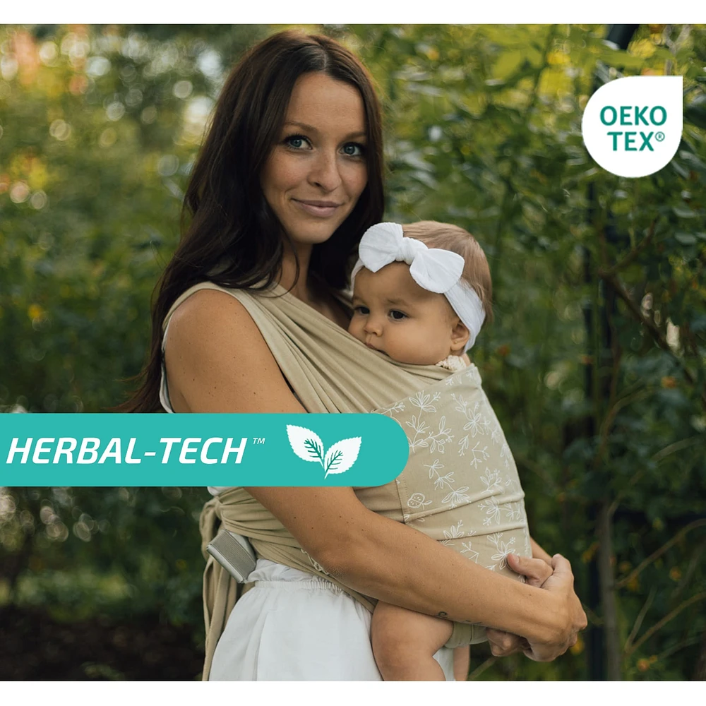 Snug Baby Wrap In Mint Fiber - Sand