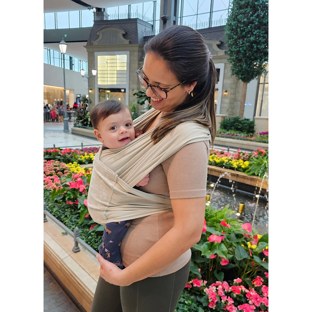 Snug Baby Wrap In Mint Fiber - Sand