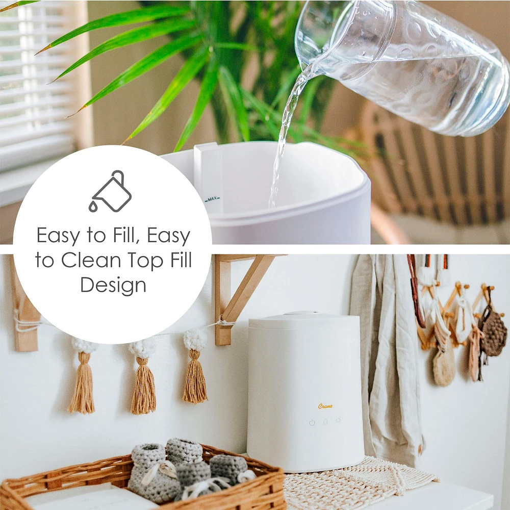 Humidificateur Ultrasonique à Vapeur Froide avec diffuseur d’arômes (1,2 gal.)