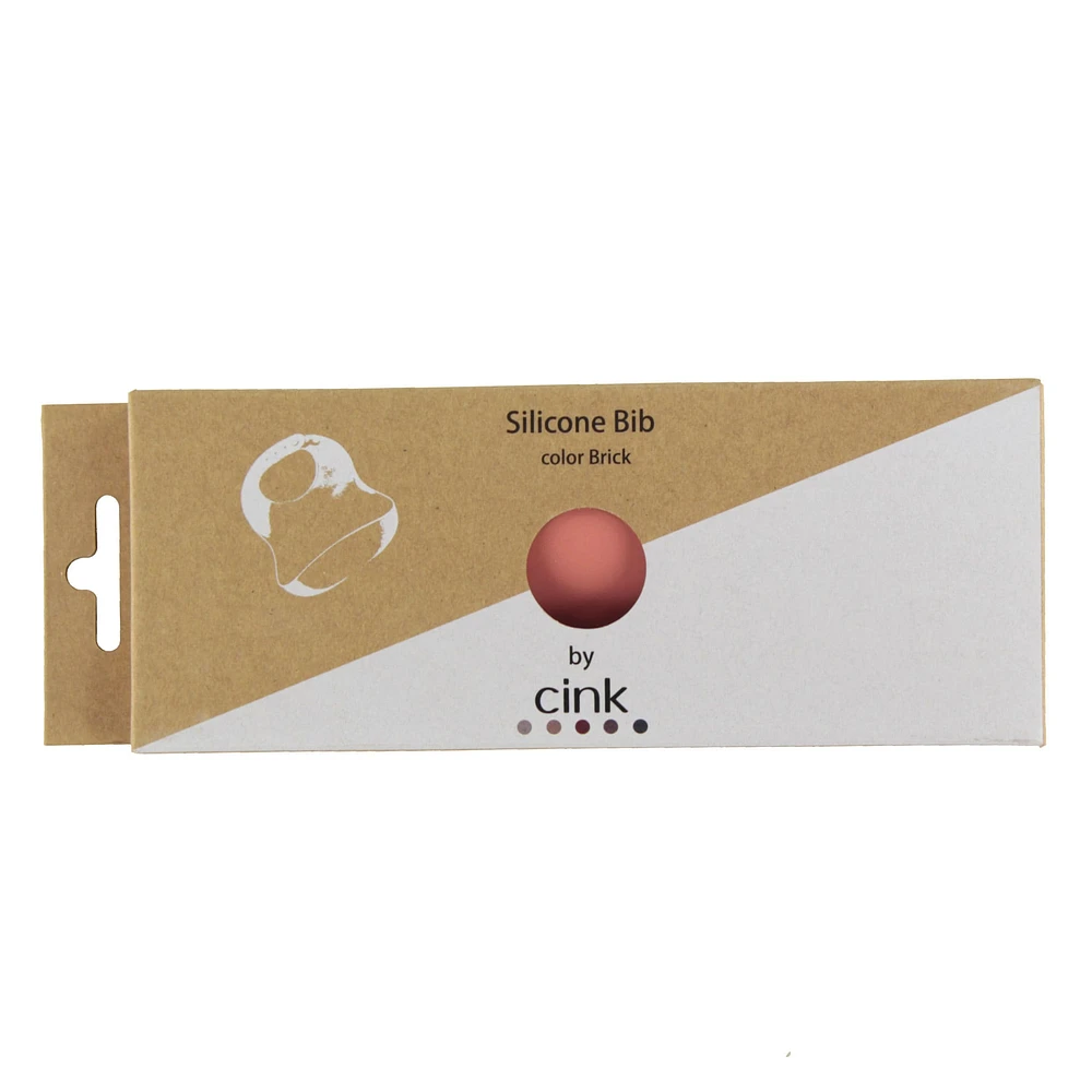 Silicone Bib - Brick