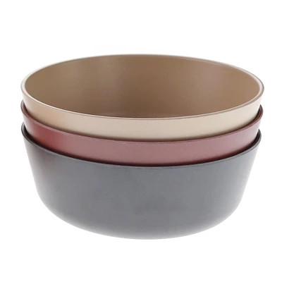 Bamboo Bowl 3-pack - Fog/Beet/Ocean
