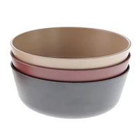 Bamboo Bowl 3-pack - Fog/Beet/Ocean