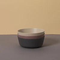 Bamboo Bowl 3-pack - Fog/Beet/Ocean