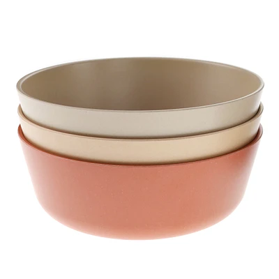 Bol en Bambou Paquet de 3 - Fog/Rye/Brick